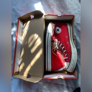 Red High Top Converse Size 13